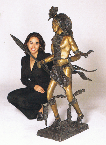 Bronze Indian Dancer Statue - ASB 019R