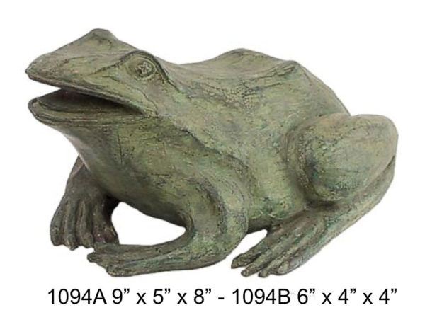 Bronze Frog Fountain
