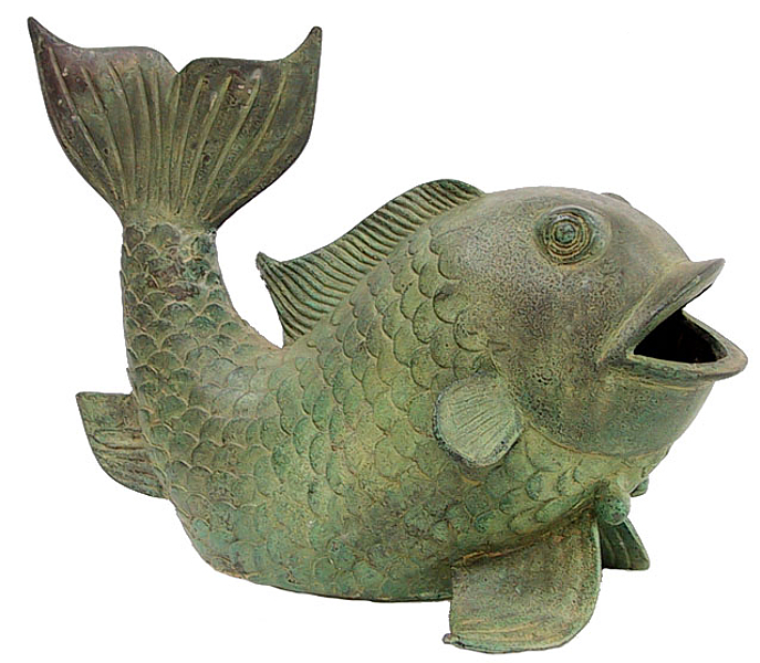 Bronze Fish Fountain Spitter