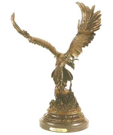 Bronze Flying Falcon Statue - ASB 117L