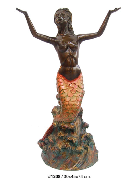 Bronze Mermaid Table - DD T-1208