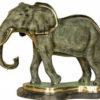 Bronze Elephant Tabletop Statue