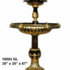 Rose Tiered Bronze Fountain