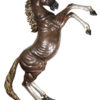 Rearing Horse Bronze Sculpture