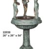 Elegant Ladies Bronze Fountain