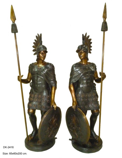 Bronze Spartan Statue - DK 2416