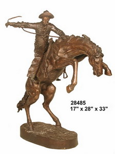 Bronze Wolly Chaps Statue - AF 28485