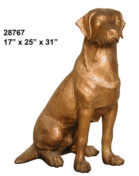 Bronze Labrador Retriever Statue - AF 28767