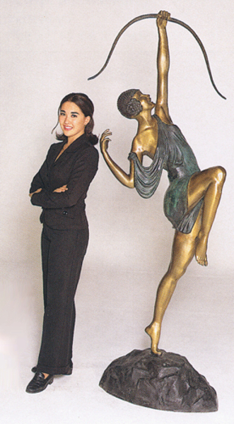 Bronze Diana Huntress Statue - ASB 289