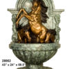 Bronze Horse & Deer Wall Fountain (self contained)
