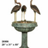 Bronze Crane Fountain “They look fantastic”