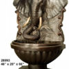 Bronze Lion & Cherub Wall Fountain (Self Contained)