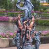 Bronze Majestic Neptune & Horse Fountain