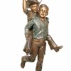 Bronze Cowboys Lasso Statue