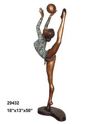 Bronze Gymnast Statue - AF 29432
