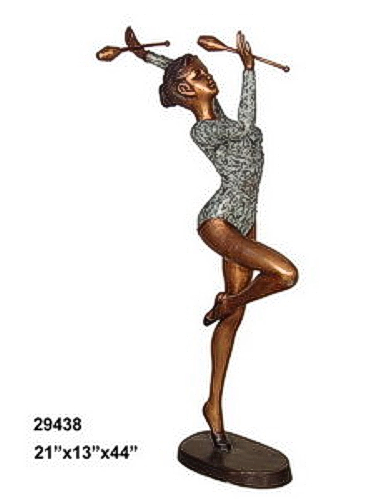 Bronze Gymnast Statue - AF 29438