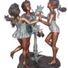 Bronze Dancing Girls Fountain Statue