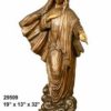 Bronze Madonna Statue