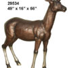Bronze Doe Deer Statue