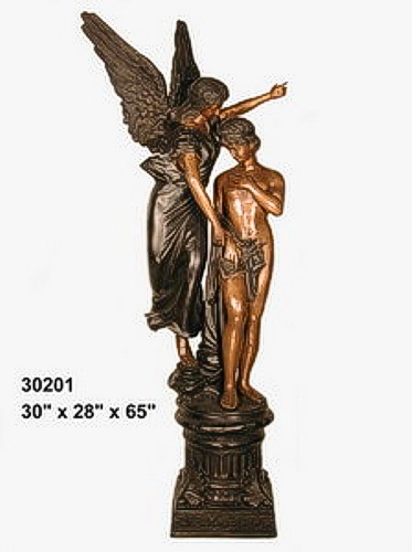 Bronze Lady Gloria Victis Statue - AF 30201