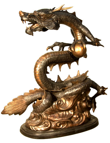 Bronze Dragon Statue - AF 31090TT-S