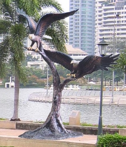 Bronze Eagle School Mascot Statue - BB 330/19