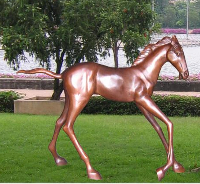Bronze Colt Statue