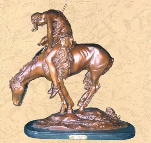 Frederic Remington Bronze End of the Trail Statue - BB 360/9