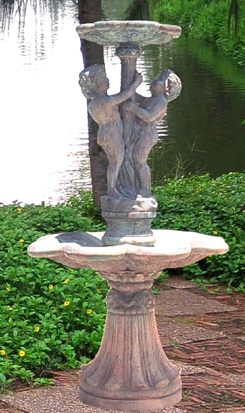 Classical Tiered Bronze Fountains