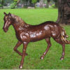 Standing Bronze Horse Statue
