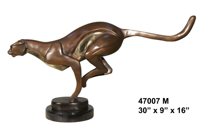 Bronze Jaguar Statue