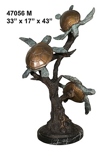 Bronze Turtle Statue - AF 47056M