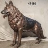Bronze German Shepherd “The statue arrived, it’s awesome”