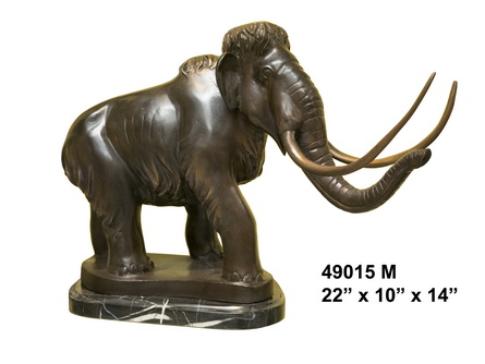 Bronze Elephant Tabletop Statue - AF 49015M