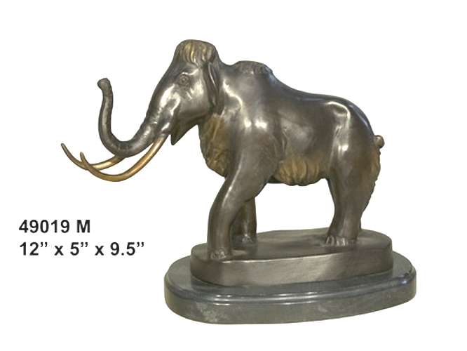 Bronze Elephant Tabletop Statue - AF 49019M