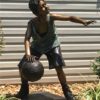 Bronze Boys Basketball Statue