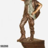 Bronze Boy with Telescope Statue