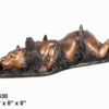 Bronze Lurking Lioness Statue