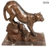 Bronze Tiger Table Top Statue