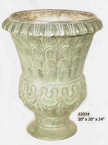 Bronze Detailed Decorative Urn (choice of color) - AF 52034