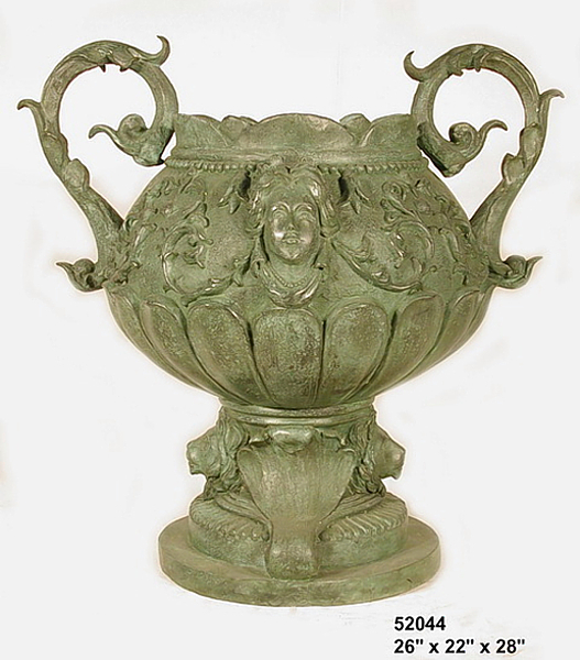 Bronze Detailed Decorative Urn - AF 52044