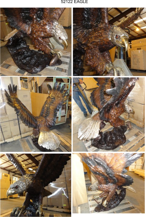 Bronze Eagle School Mascot Statue - AF 52122