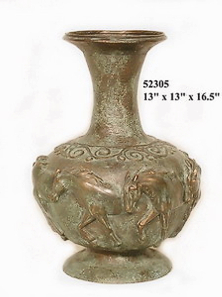 Bronze Horse Urns - AF 52305