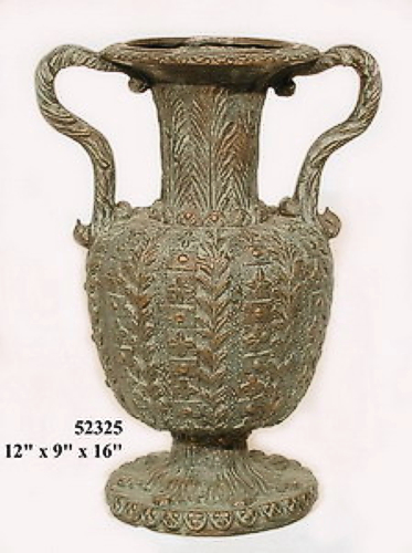 Bronze Incredible Detail Urn with Handles - AF 52325