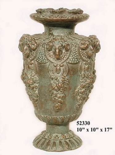 Bronze Detailed Decorative Urn - AF 52330
