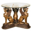 Bronze Dolphins End Table