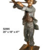 Bronze Boy Playing Flute Statue