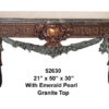 Bronze Decorative Dining Room Table (Granite Top)