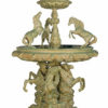 Bronze Horse Tiered Fountain