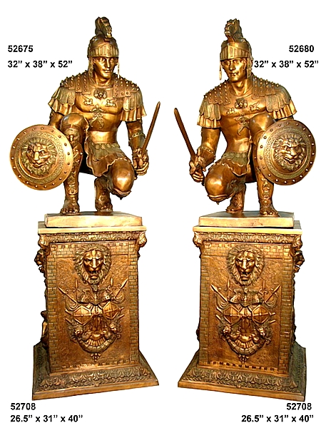 Bronze Roman Soldier Statues - AF 52675-80-708